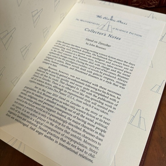 Stand on Zanzibar by John Brunner Easton Press Leather Collectors Edition EUC - Picture 6 of 8